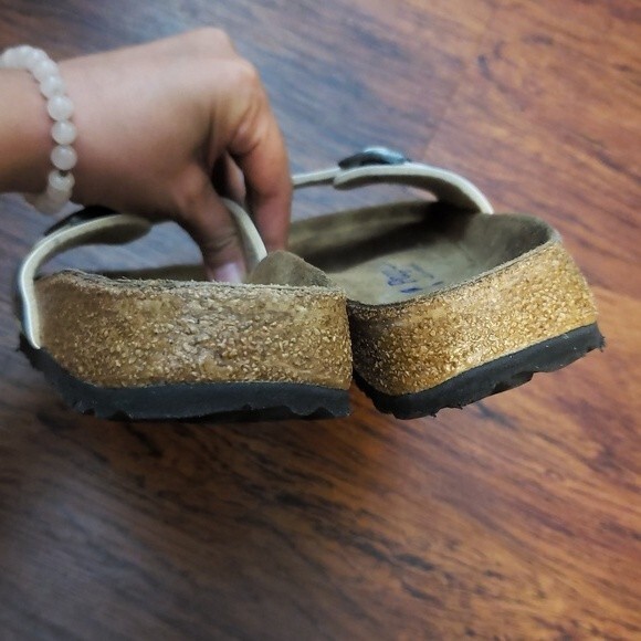 Birkenstock Papillio Blue Clouds Chic Feminine Retro Y2K Softbed Narrow Size 37 - Picture 5 of 6